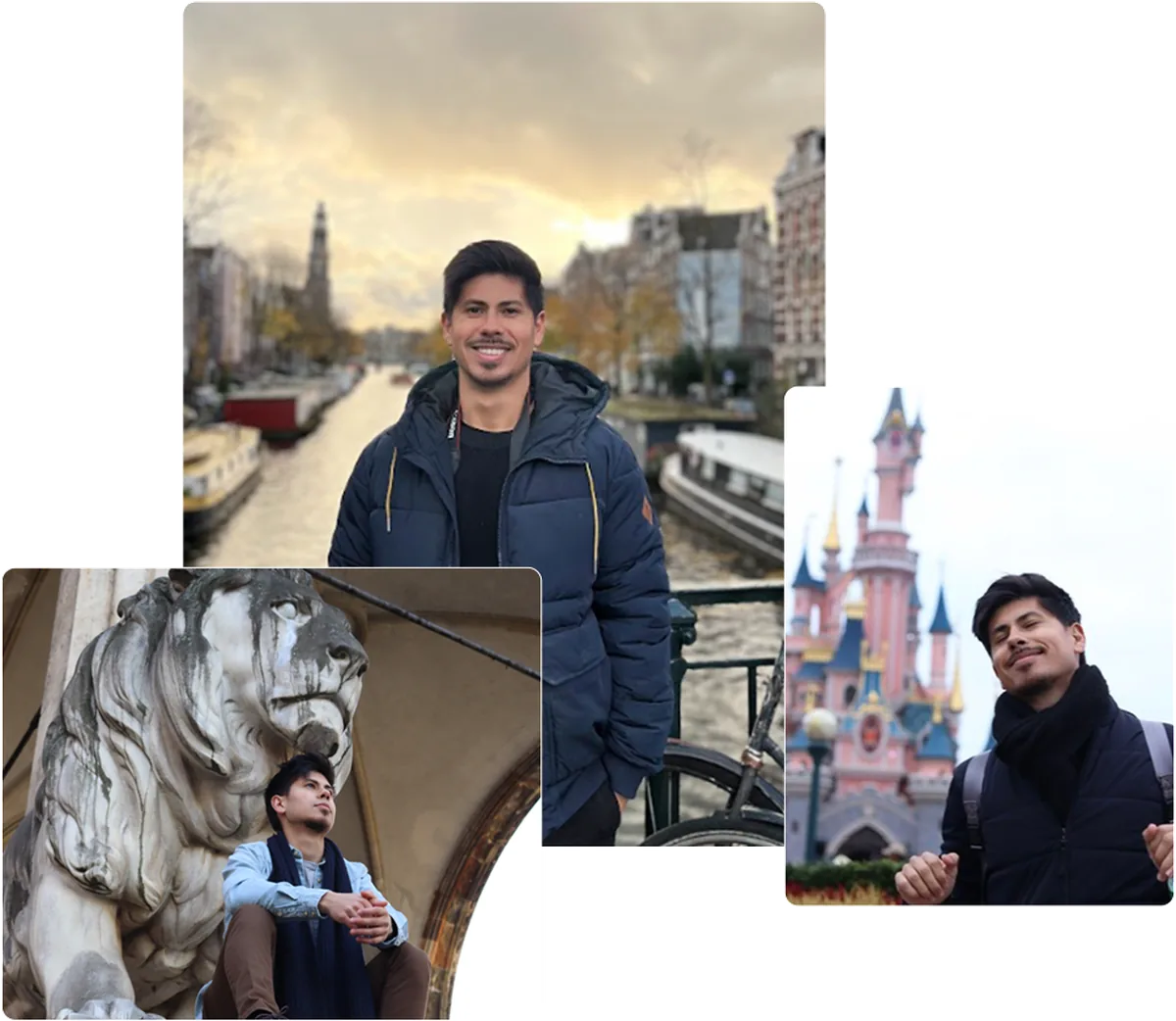 Muryel — fundador da Ovídio Academy, em viagens pela Europa